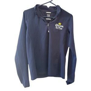 Cutter & Buck Womens Navy Corona Hard Seltzer Quarter Zip Pullover DryTec M Golf